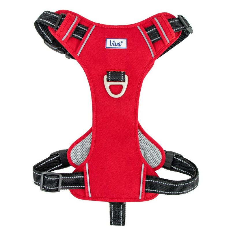 Ancol Viva Exercise & Travel Harness Red XLarge 80-120cm