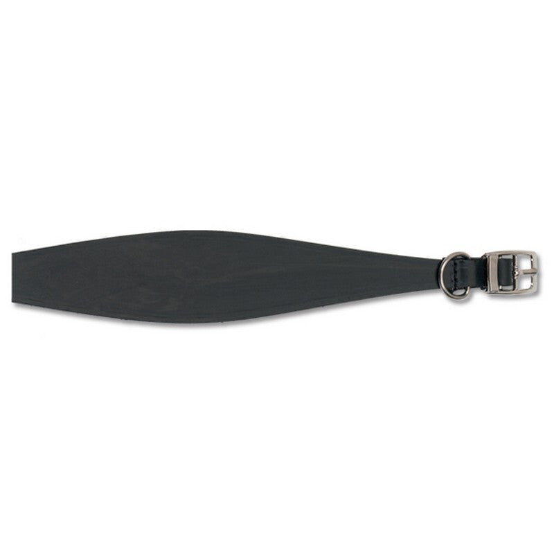 Ancol Black Leather Greyhound Collar 35cm