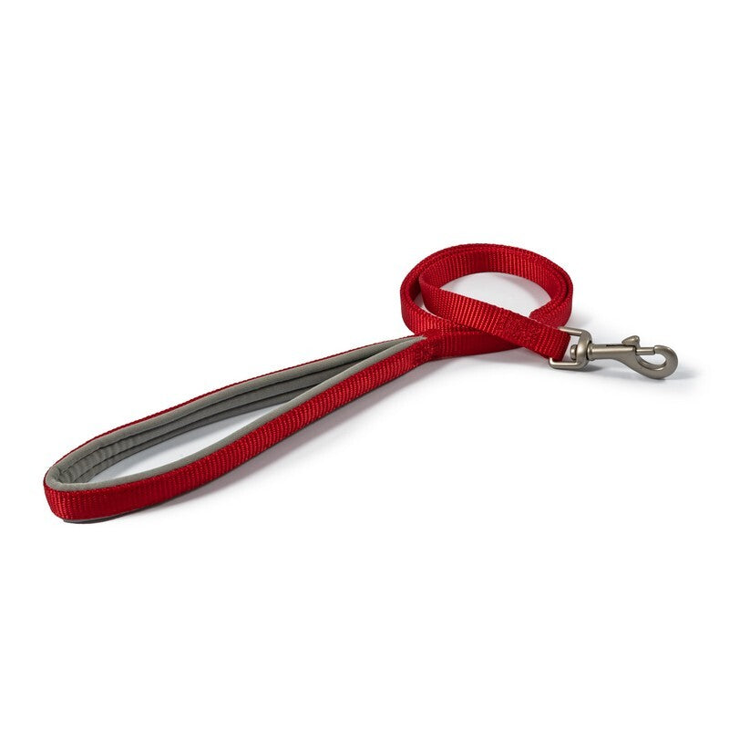 Ancol Viva Nylon Padded Snap Lead Red 1m