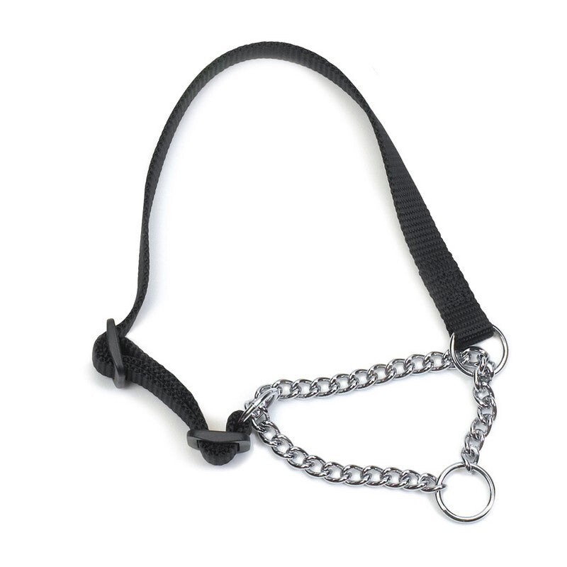 Ancol Nylon Chain Check Collar Black 35cm
