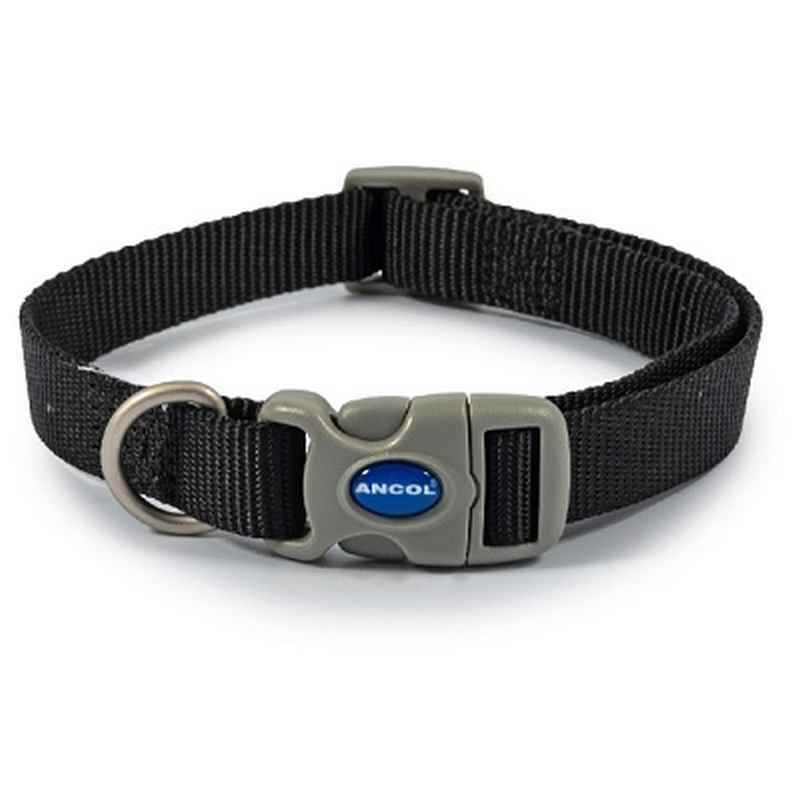 Ancol Viva Adjustable Quick Fit Collar Black 20 - 30cm