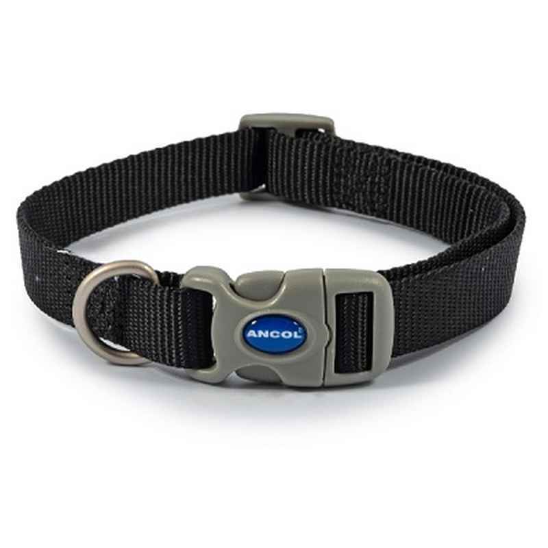 Ancol Viva Adjustable Quick Fit Collar Black 25 - 50cm