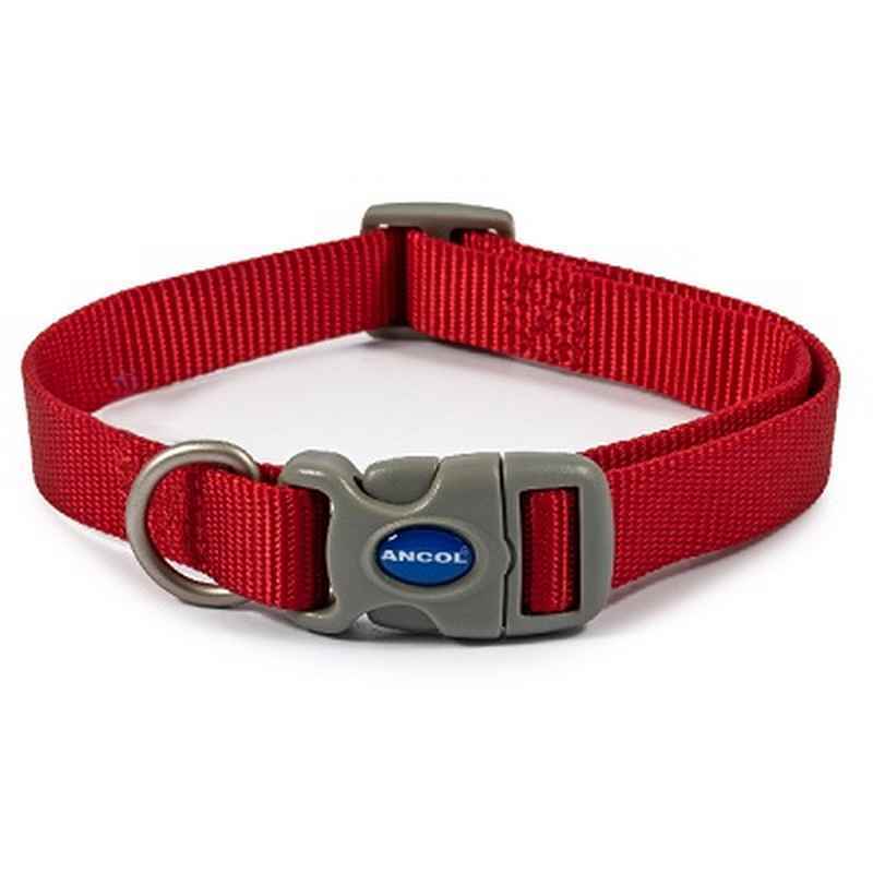 Ancol Viva Adjustable Quick Fit Collar Red 25 - 50cm