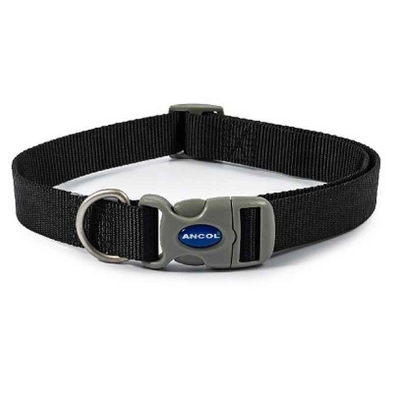 Ancol Viva Adjustable Quick Fit Collar Black 45 - 70cm