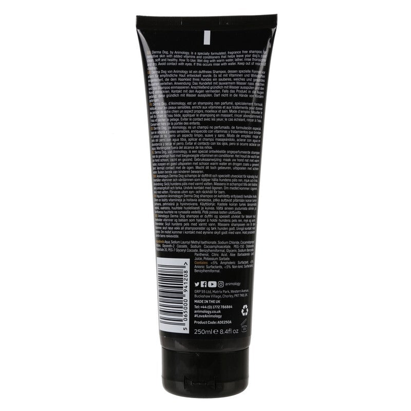Animology Derma Dog Sensitive Skin Shampoo 250ml x 6