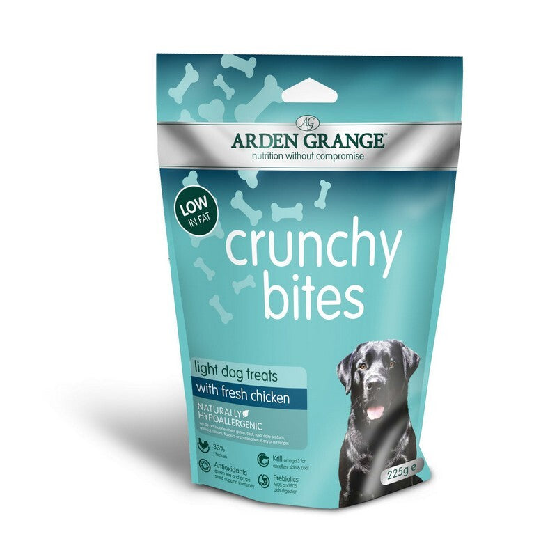 Arden Grange Crunchy Bites Light Dog Treats 225g