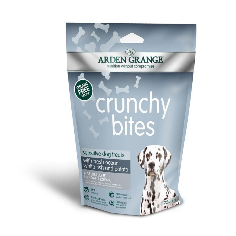 Arden Grange Crunchy Bites Sensitive Dog Treats 225