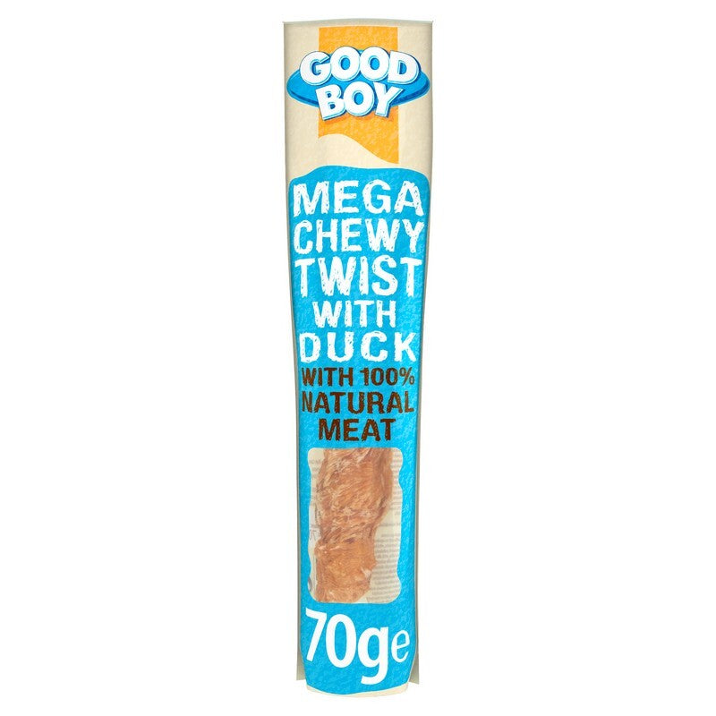 Good Boy Mega Chewy Twist with Duck 70g x 18