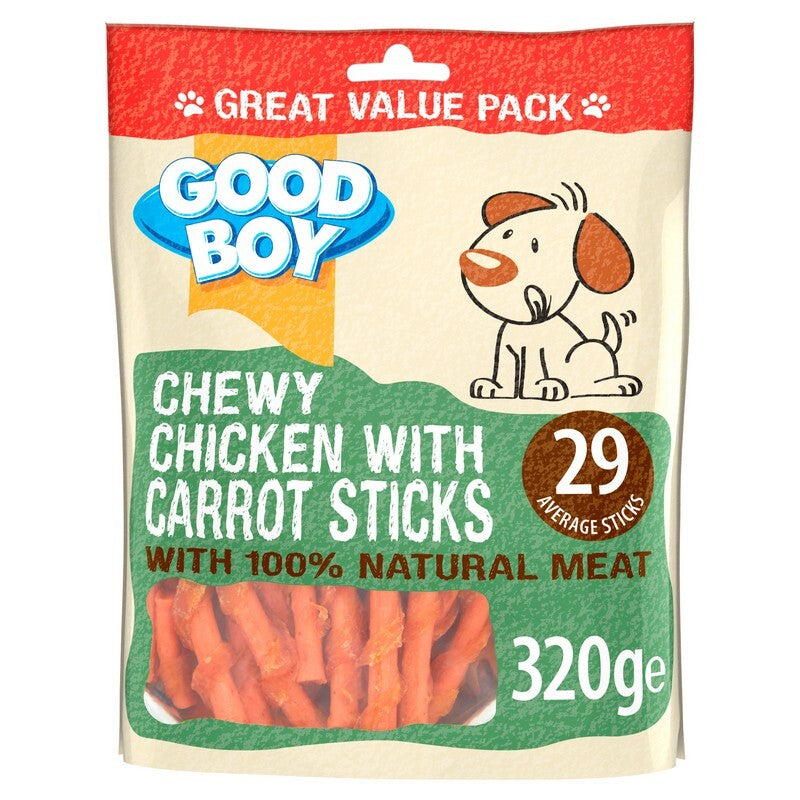 Good Boy Chicken & Carrot Sticks 320g x 3
