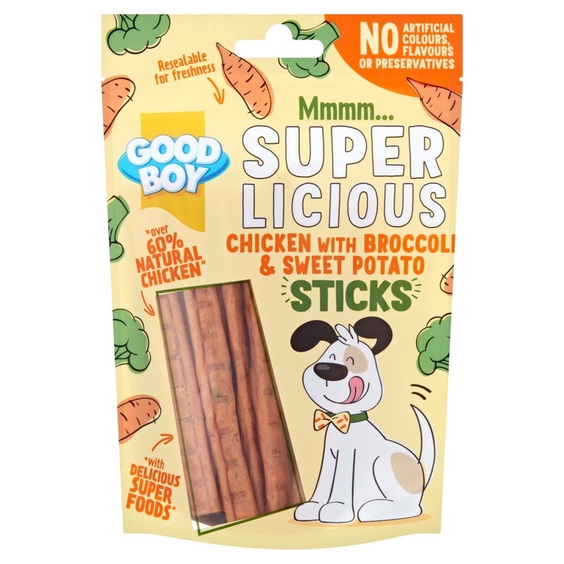 Good Boy Superlicious Chicken with Brocoli & Sweet Potato 100g x 12