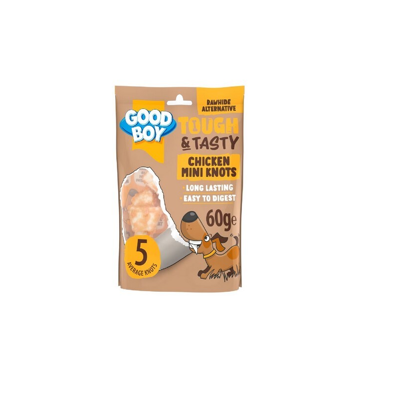 Good Boy Tough & Tasty Chicken Mini Knots 60g x 10