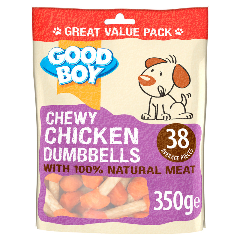 Good Boy Chewy Chicken Dumbbell 350g x 4
