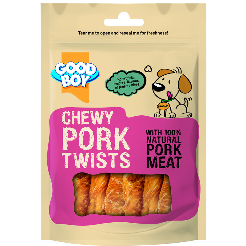 Good Boy Chewy Twists Pork 60g x 12