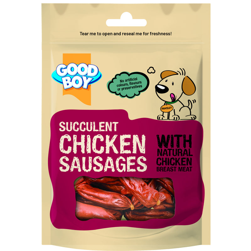 Good Boy Succulent Chicken Sausages 12 x 75g