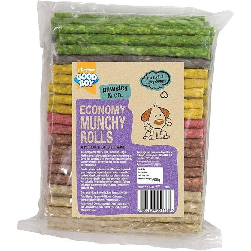 Good Boy Munchy Rolls Assorted Small 100 x 125mm