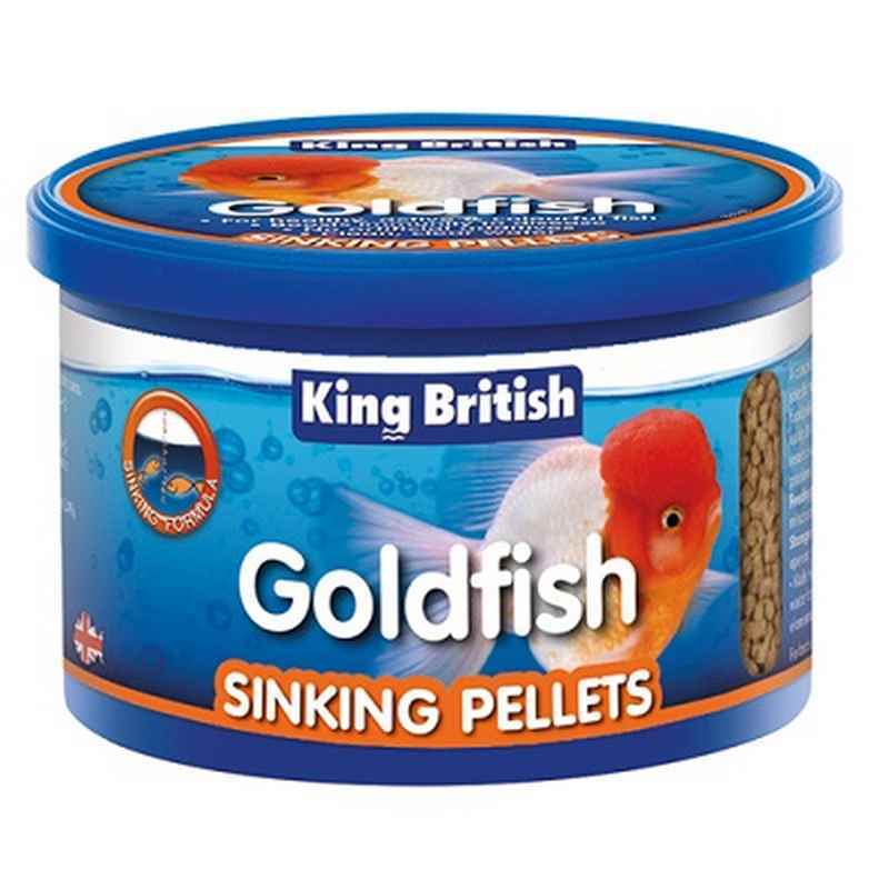 King British Goldfish Sinking Pellets 140g x 6
