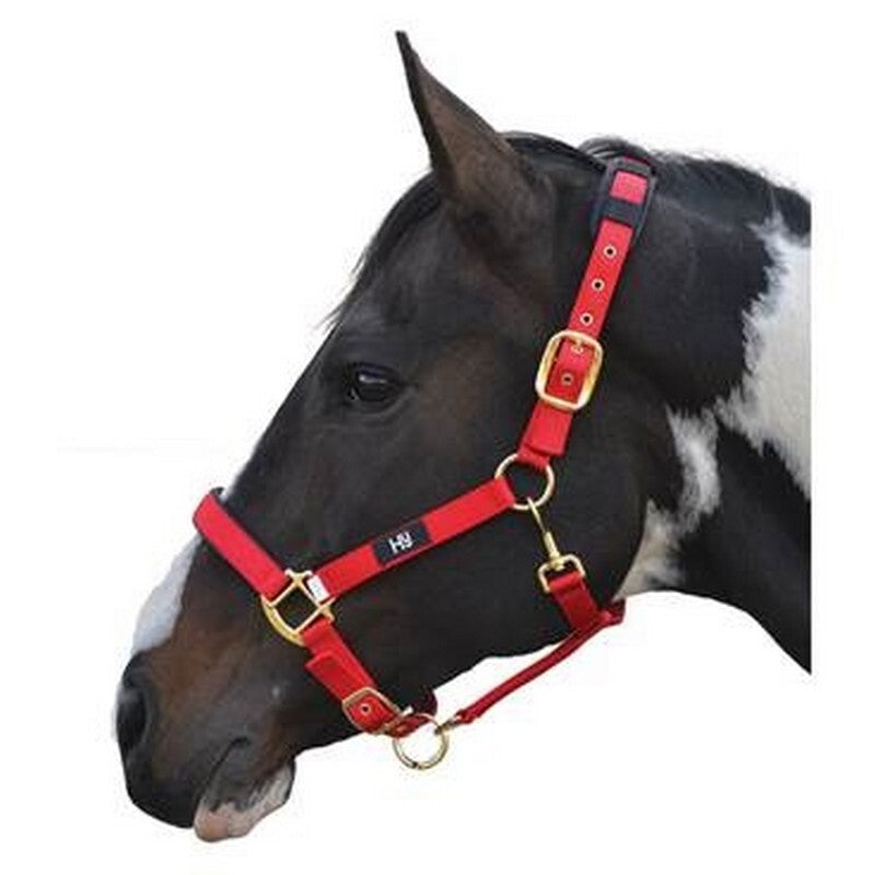 Hy Deluxe Padded Head Collar Red Cob