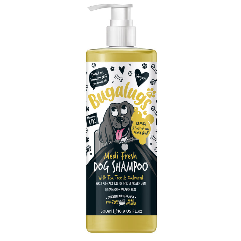 Bugalugs Medi Fresh with Tea Tree & Oatmeal Dog Shampoo 500ml