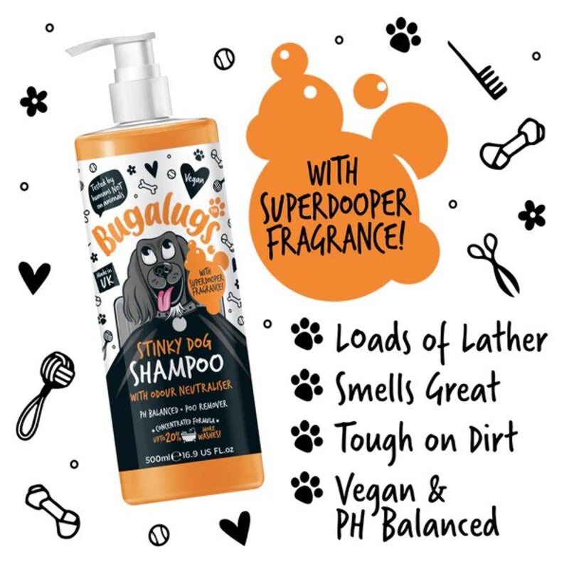 Bugalugs Stinky Dog with Odour Neutraliser Shampoo 250ml