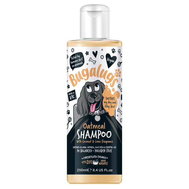 Bugalugs Oatmeal with Coconut & Lime Scented Dog Shampoo 250ml