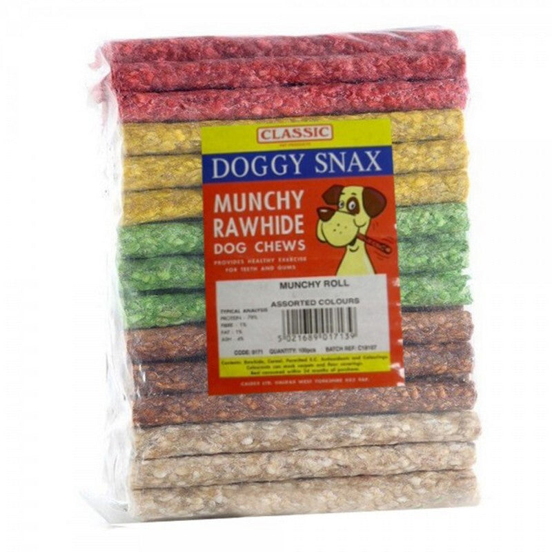 Classic Munchy Rolls Assorted Colours 15cm x 50