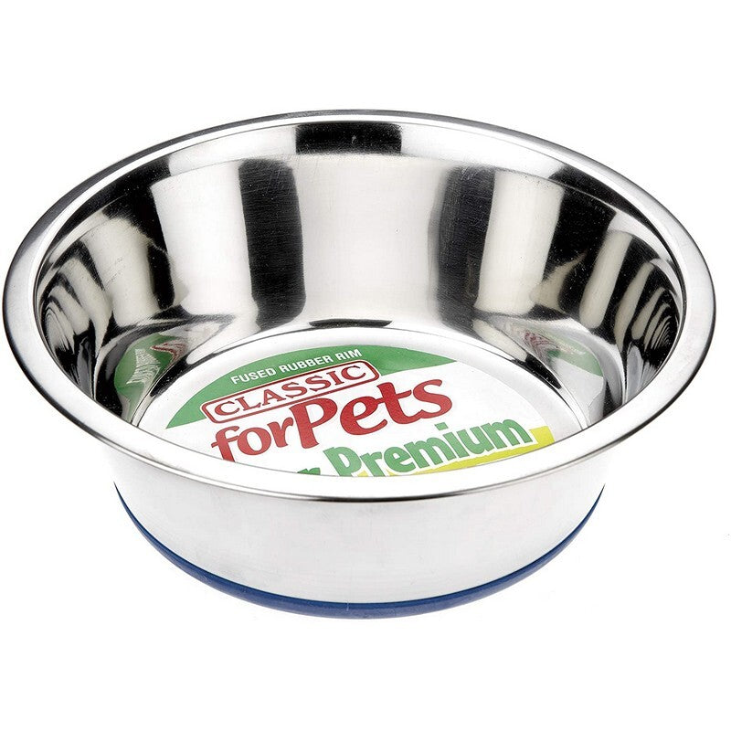 Classic Stainless Steel Non-Slip Dish 15cm x 6