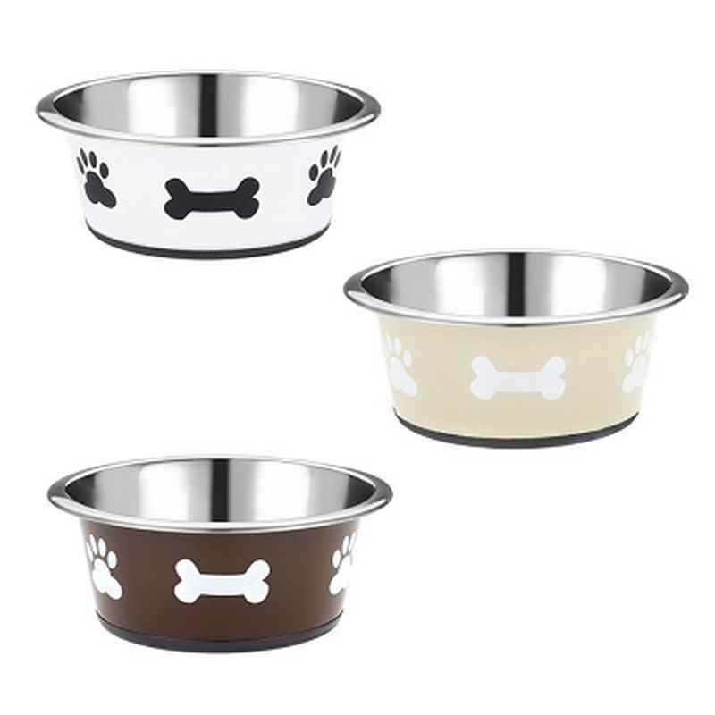Classic Posh Paws Stainless Steel Neutral Non-Slip Dish 900ml x 6