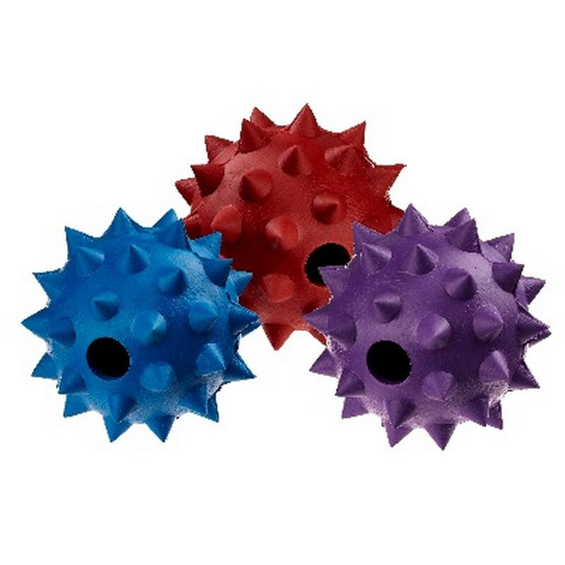 Classic Rubber Spike Ball with Bell Large 90mm x 6