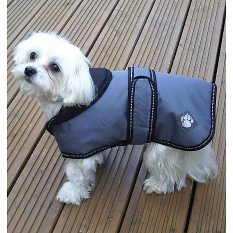 DD Luxury Dog Coat Dusty Blue 28 i
