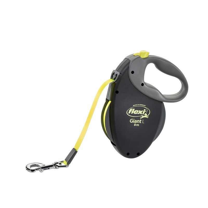 Flexi Giant Neon Tape Lead Medium Black 8m
