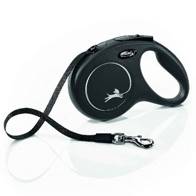 Flexi Classic Tape Dog Lead Medium Black 5m