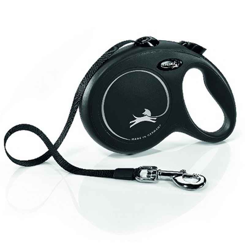 Flexi Classic Tape Dog Lead Large Black 5m
