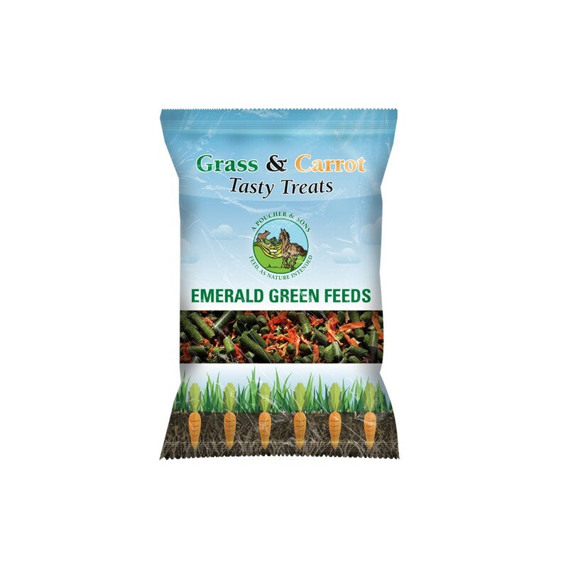 Emerald Green Grass & Carrot Tasty Treats 230g