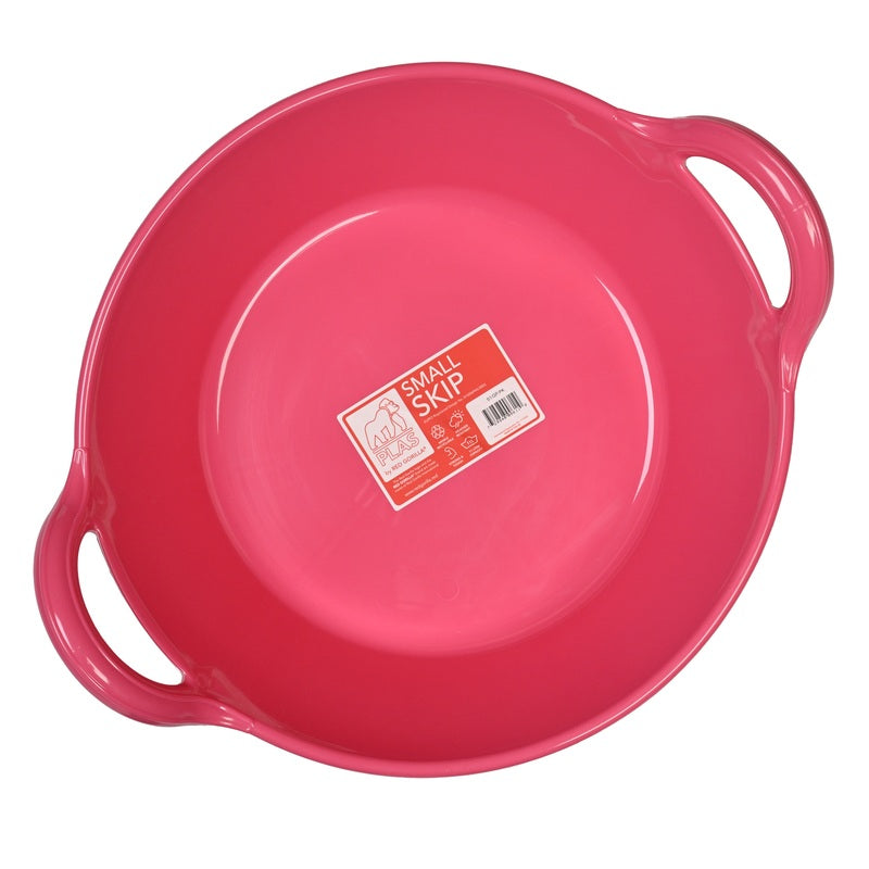 Red Gorilla Plas Skip Small Pink 11L