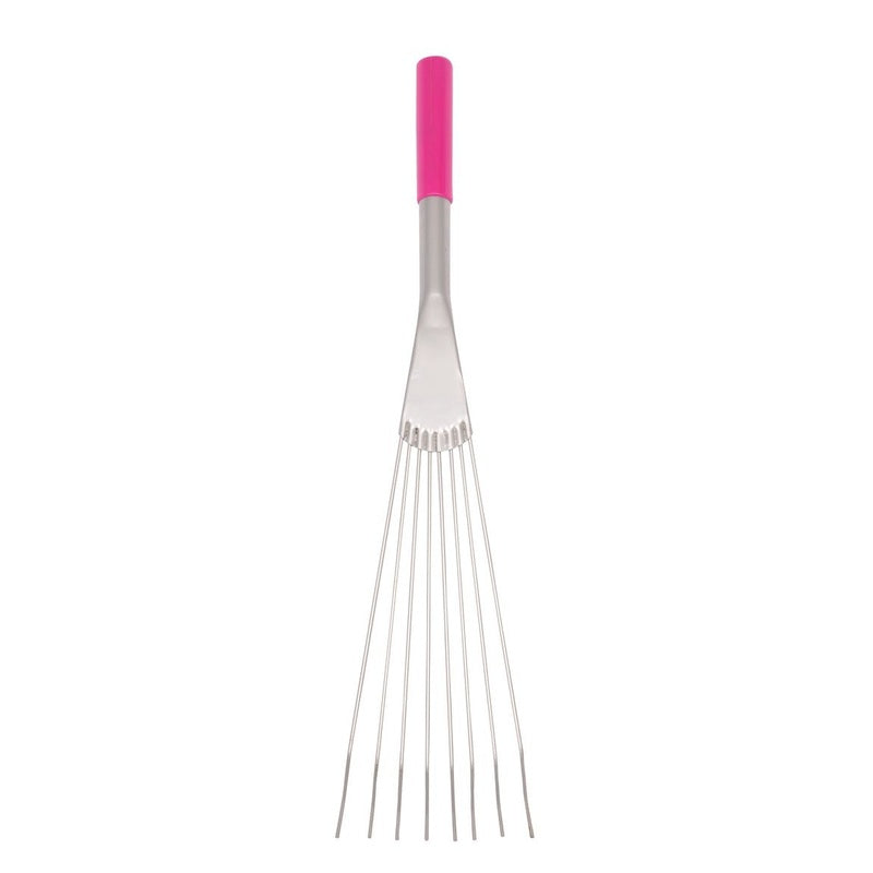 Red Gorilla Big Tidee Metal Short Handle Rake Pink Only