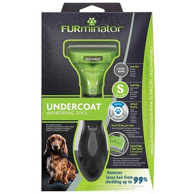 FURminator Undercoat deShedding Tool Long Hair Small Dog