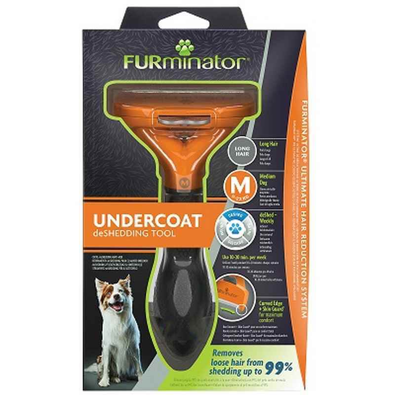 FURminator Undercoat deShedding Tool Long Hair Medium Dog