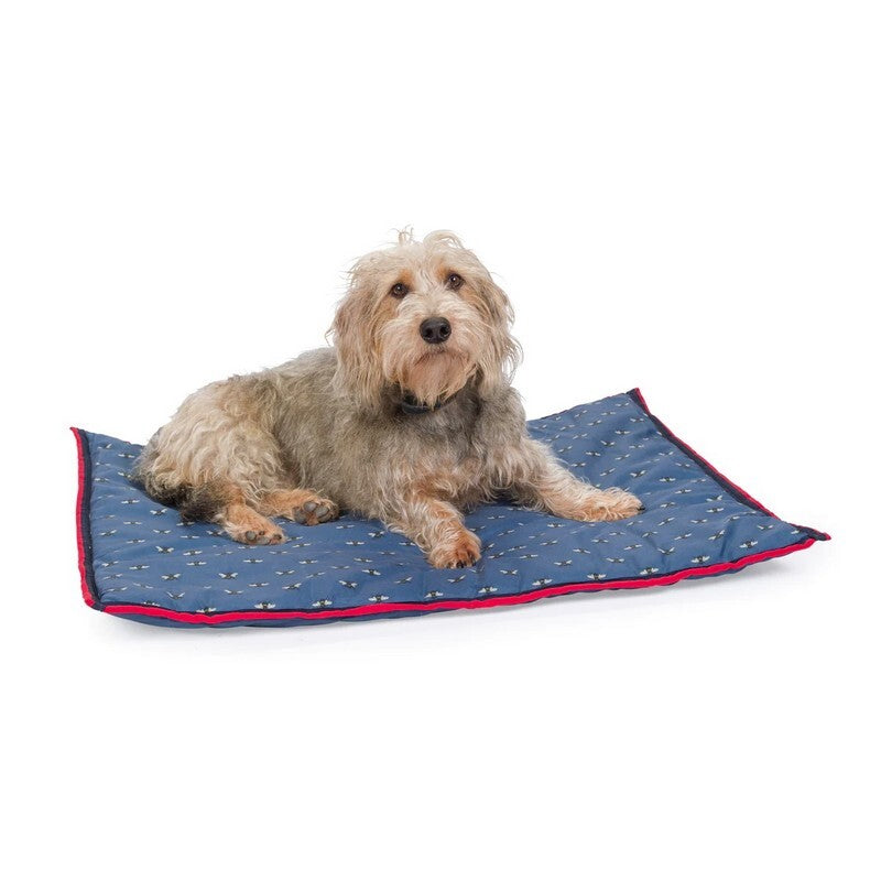 House of Paws Navy Bee Water Resistant Boot Mat Small/Medium