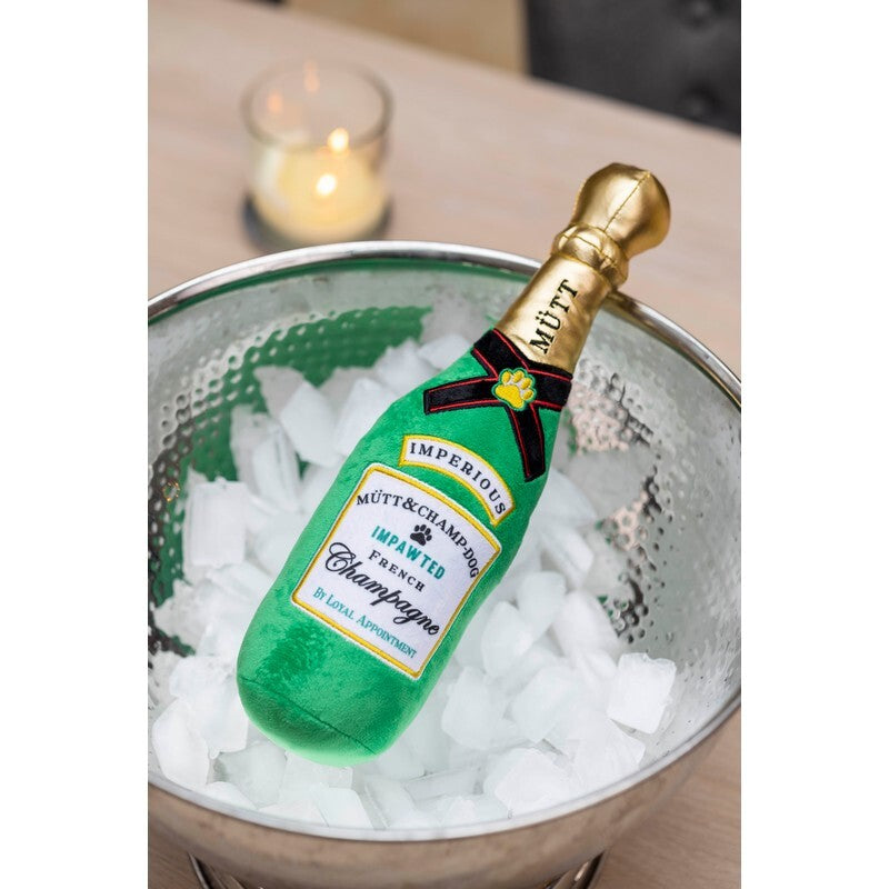 HOP Xmas Champagne Dog Toy