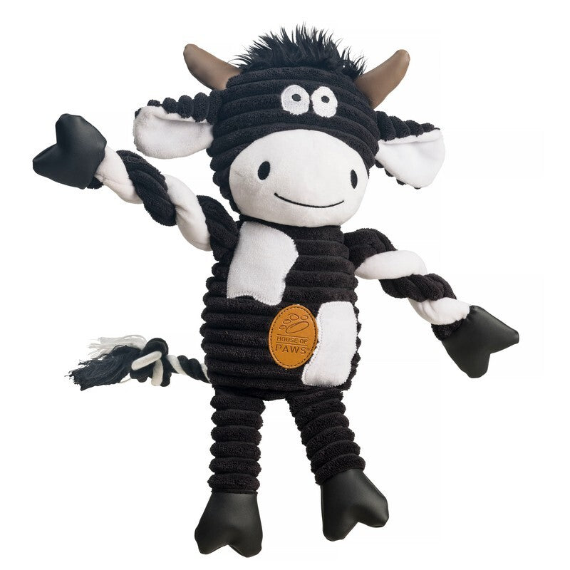 House of Paws Cow Jumbo Cord Dog Toy