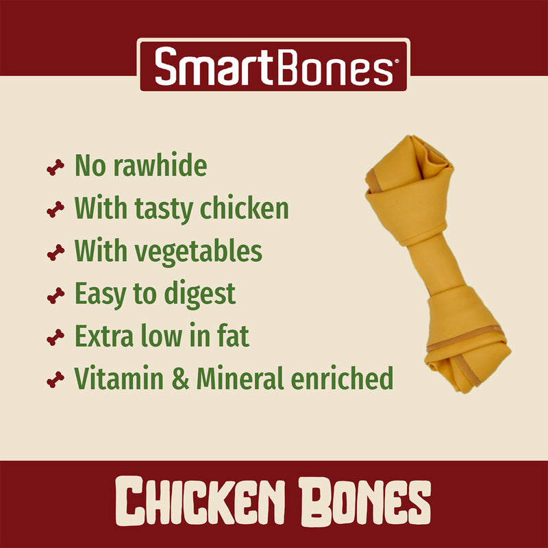 SmartBones Chicken Mini Dog Treats 6 x 18 Pieces