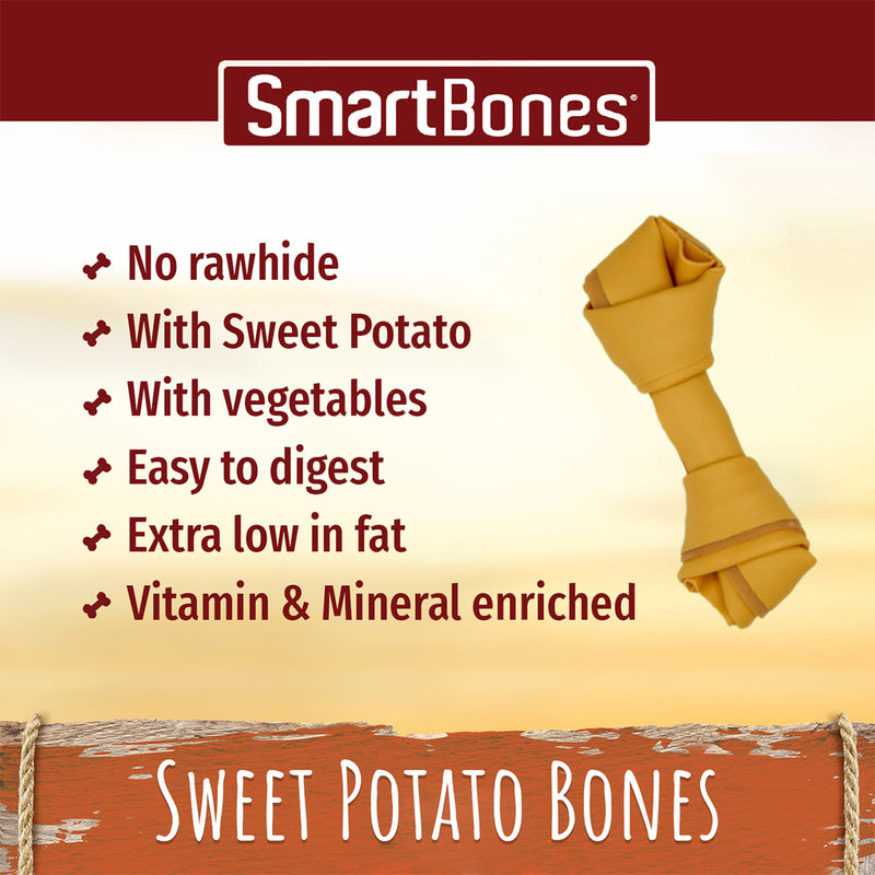 SmartBones Sweet Potato Medium Dog Treats 8 x 2 Pieces