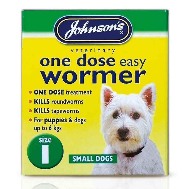 JVP Dog One Dose Wormer Size 1 3 Tablets x 6