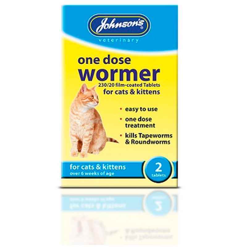 JVP Cat & Kitten One Dose Wormer 2 Tablets x 6
