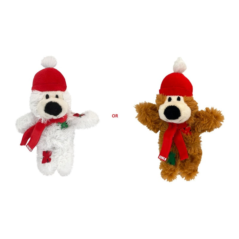 Kong Xmas Cat Softies Bear Assorted Each