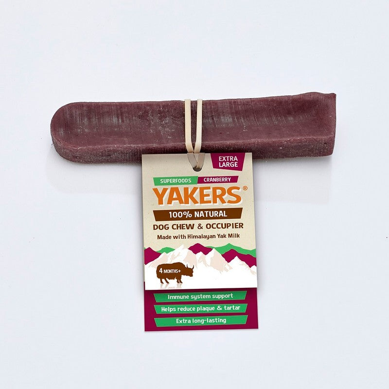 Yakers Cranberry Dog Chew Extra Large