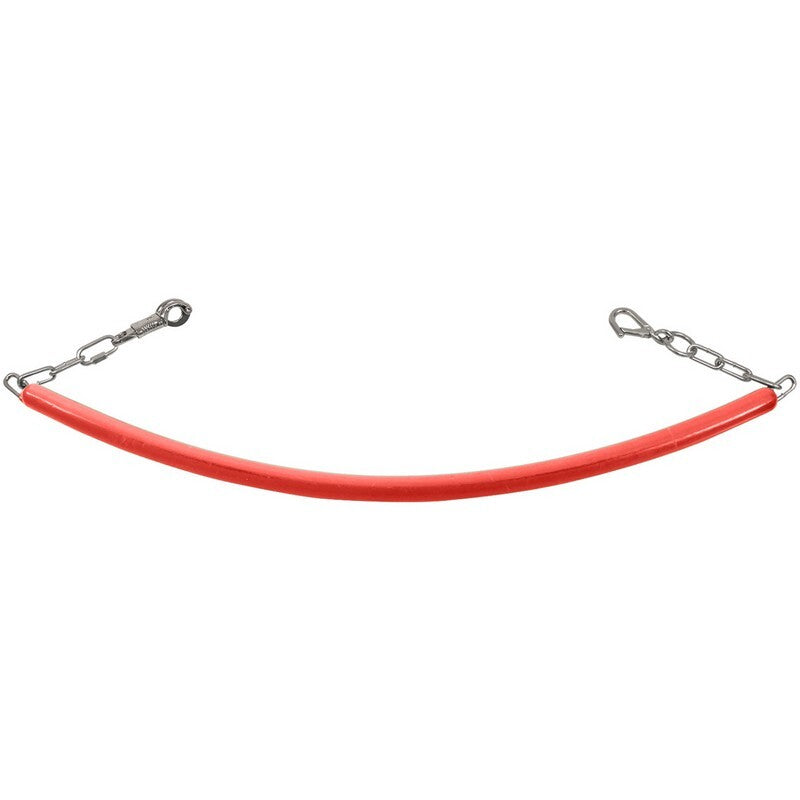 Rubber Stall Chain with Clips - Red