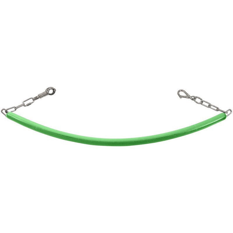 Rubber Stall Chain with Clips - Green