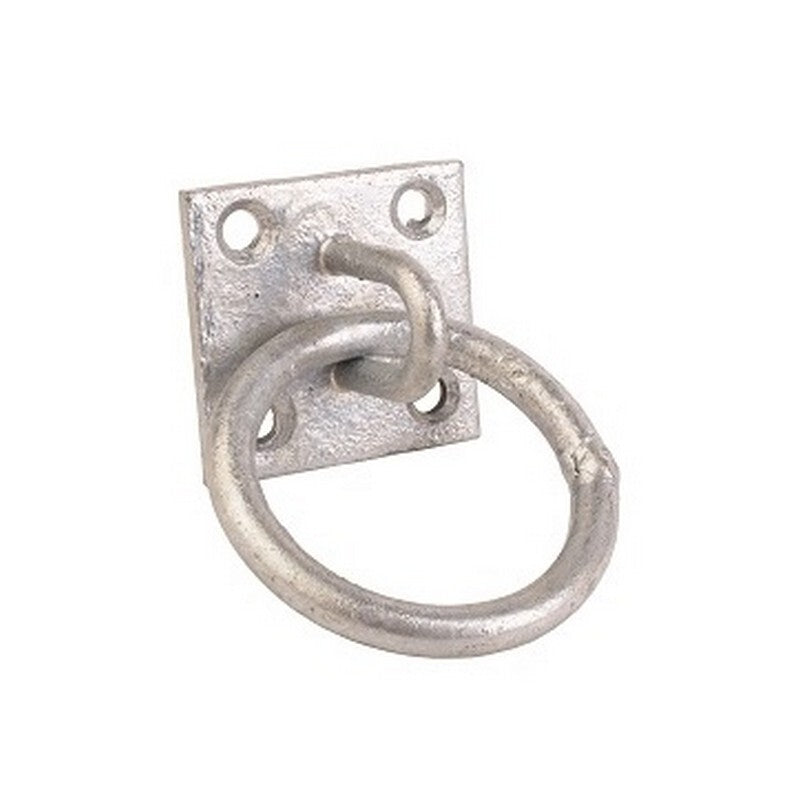 Tie Ring on Plate Galvanised x 10