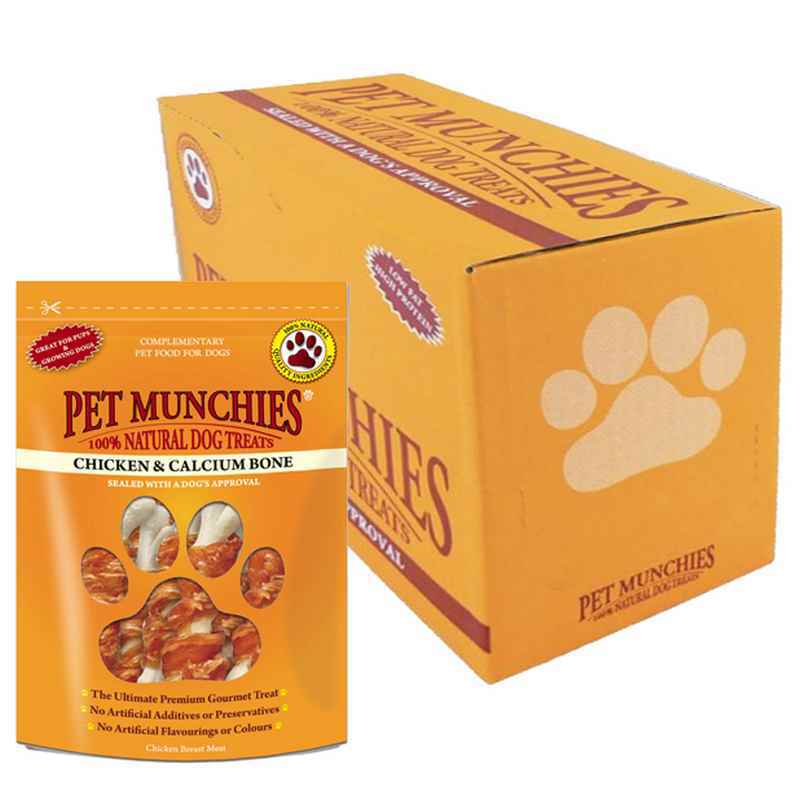 Pet Munchies Chicken & Calcium 100g x 8